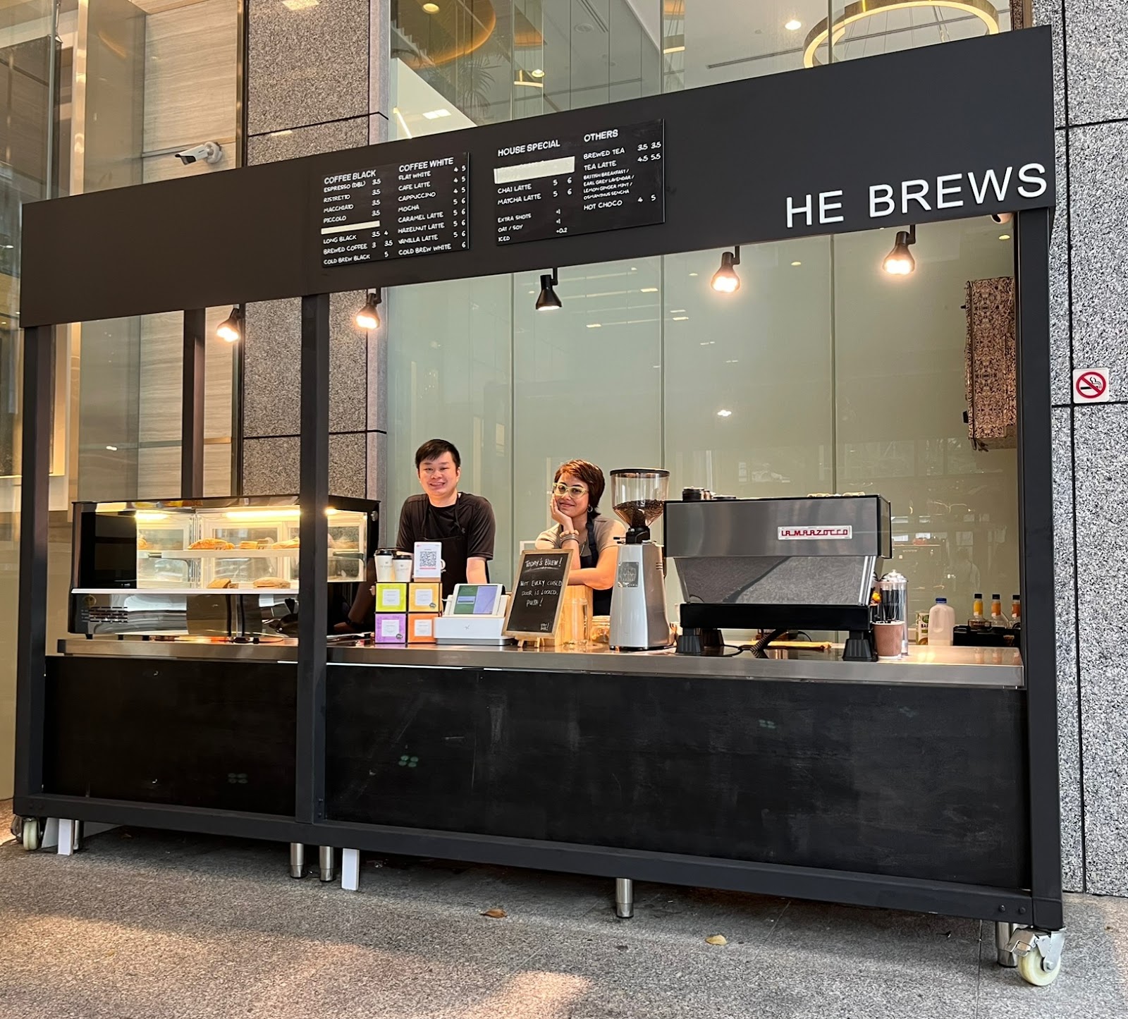 He Brews Coffee