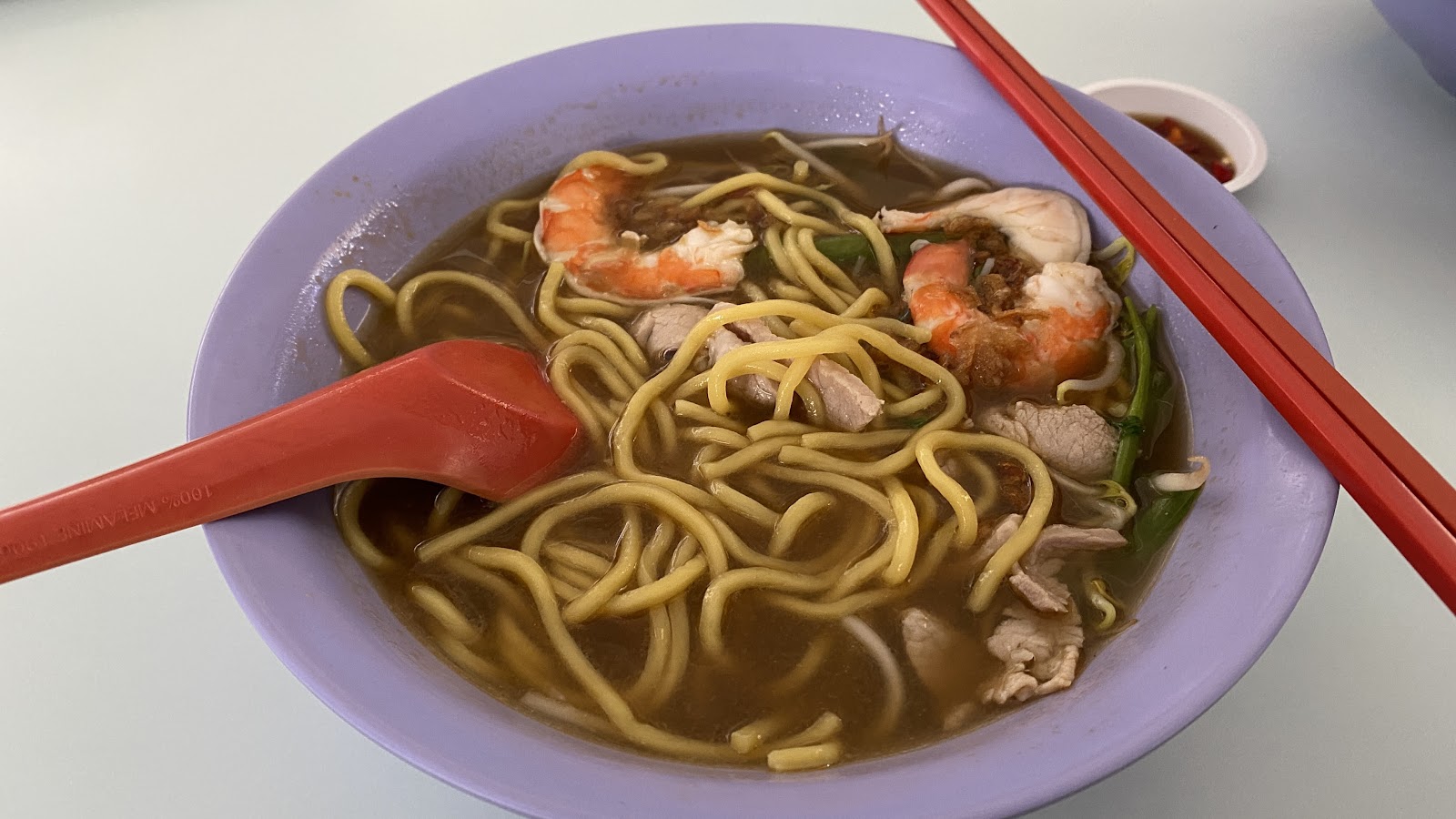 216 肉骨虾面 Pork Rib Prawn Noodle