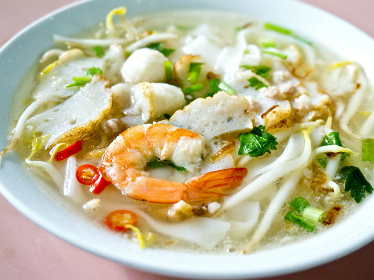 Teochew Kway Tiao Mee - 潮州粿条面汤