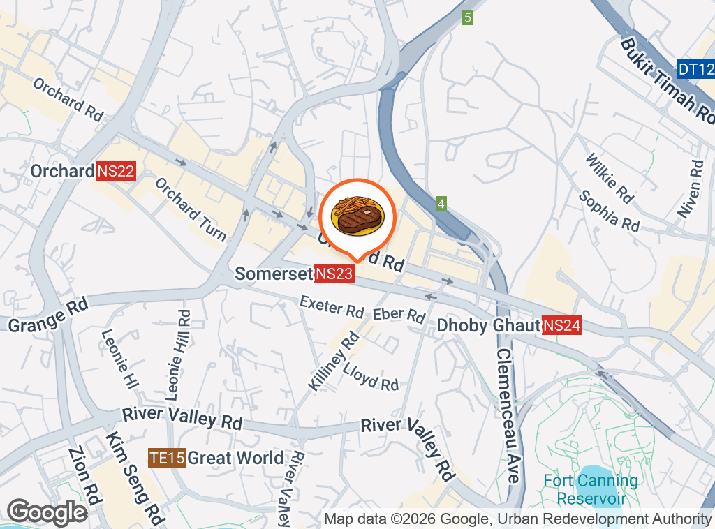 Map of Dancing Crab (Orchard Central)