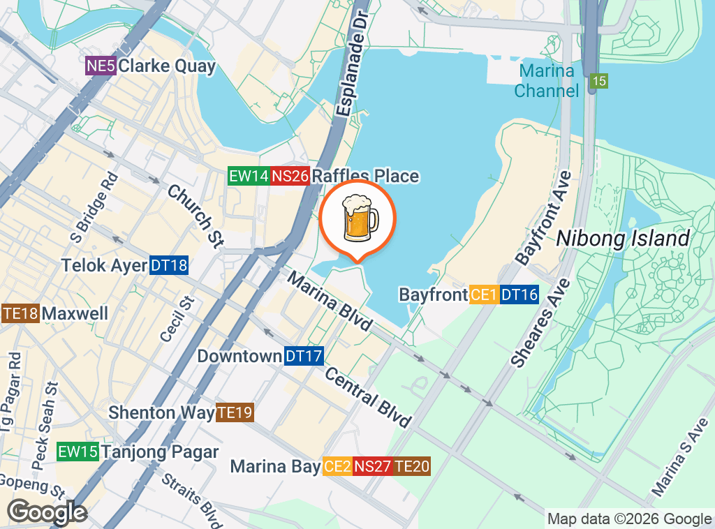 Map of Pink Blossom Brewing Beer Truck (MBS)