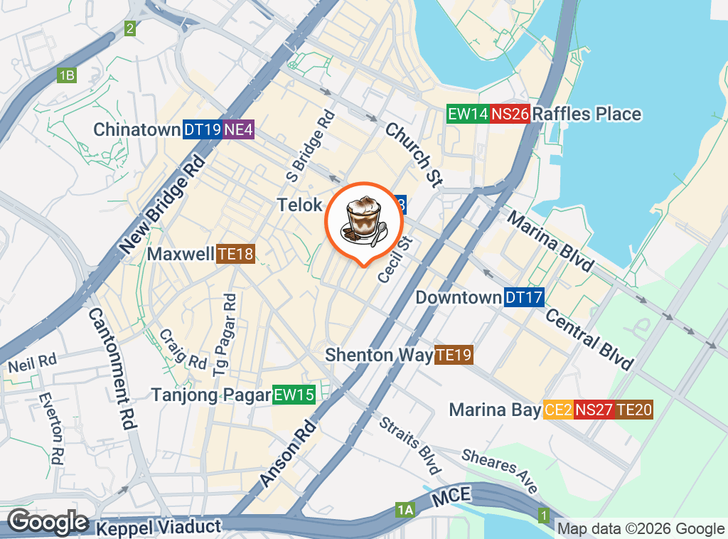 Map of Common Man Coffee Roasters - Stanley Street