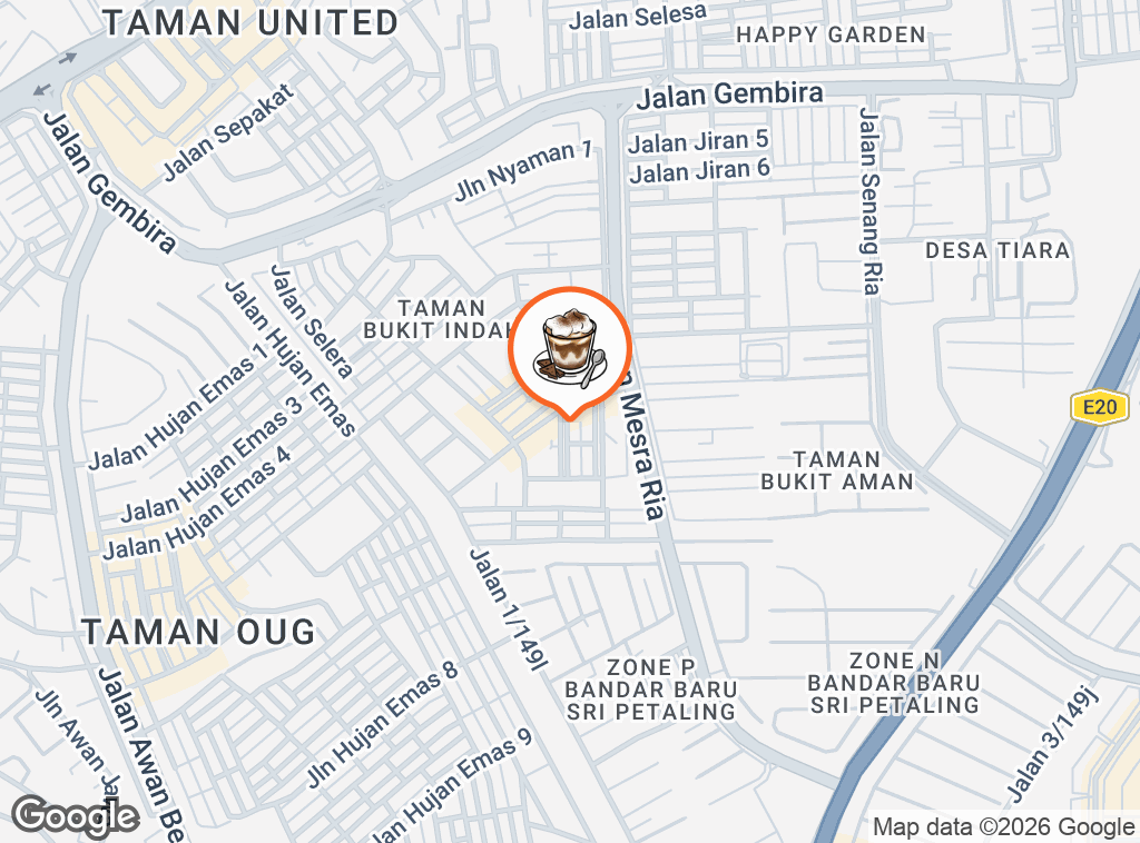 Map of SoulYard cafe