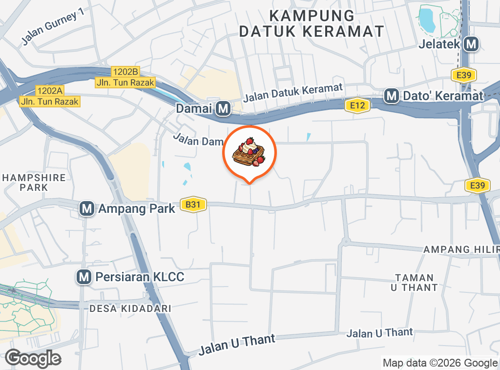 Map of KLCG Confectionery & Bakery, Jalan Ampang