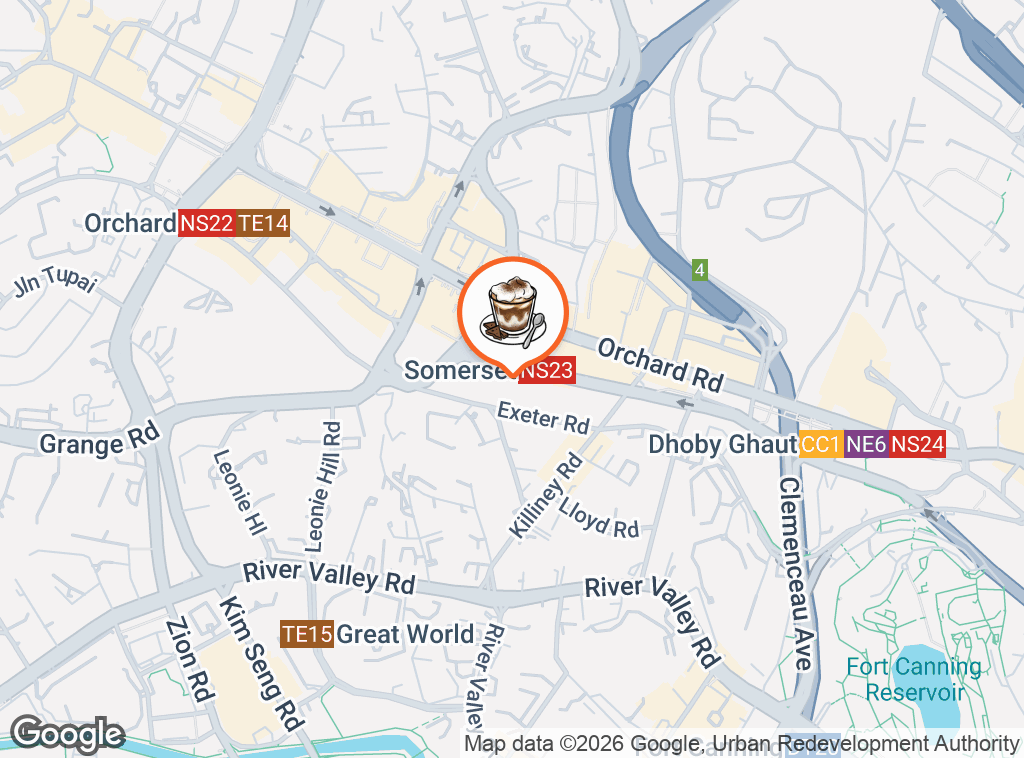 Map of Great Nanyang Heritage Cafe 大南洋 (Somerset)