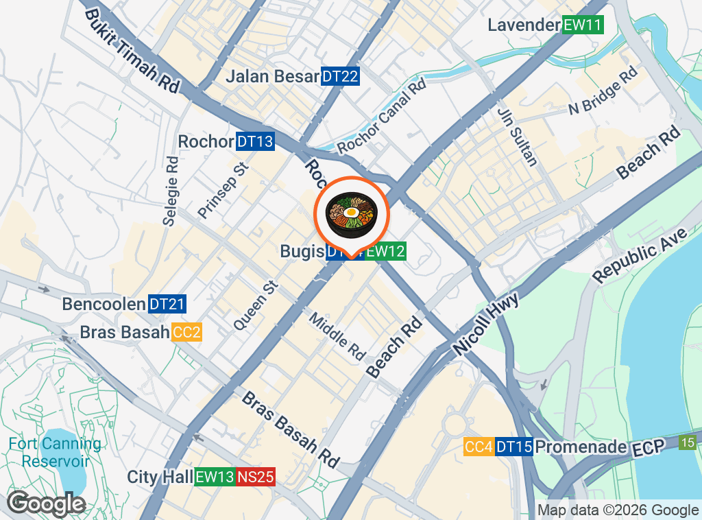 Map of Daily Chicken (Bugis Junction)