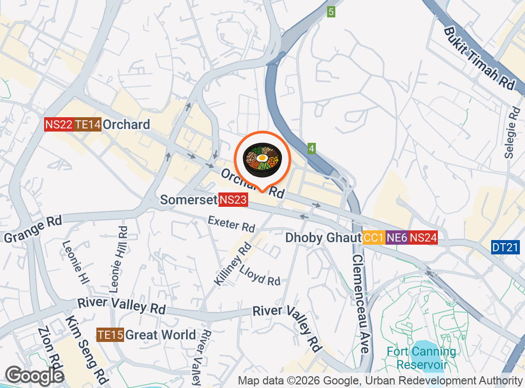 Map of Kimchi Dining | Korean Restaurant Singapore