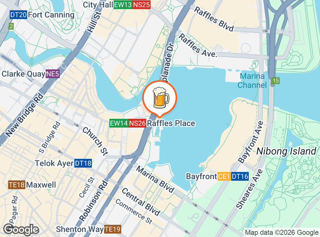 Map of Brewerkz One Fullerton