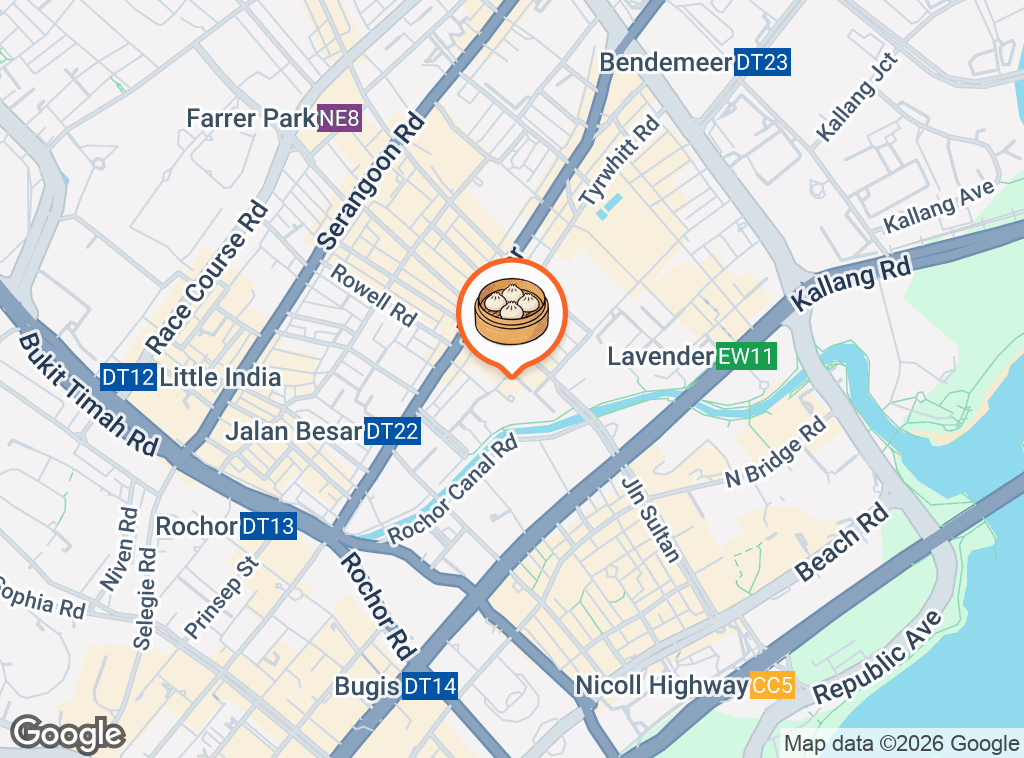 Map of Sungei Road Laksa