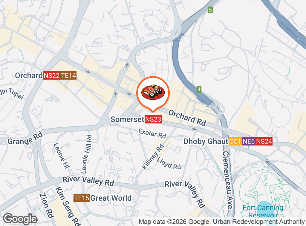 Map of Genki Sushi 313@somerset