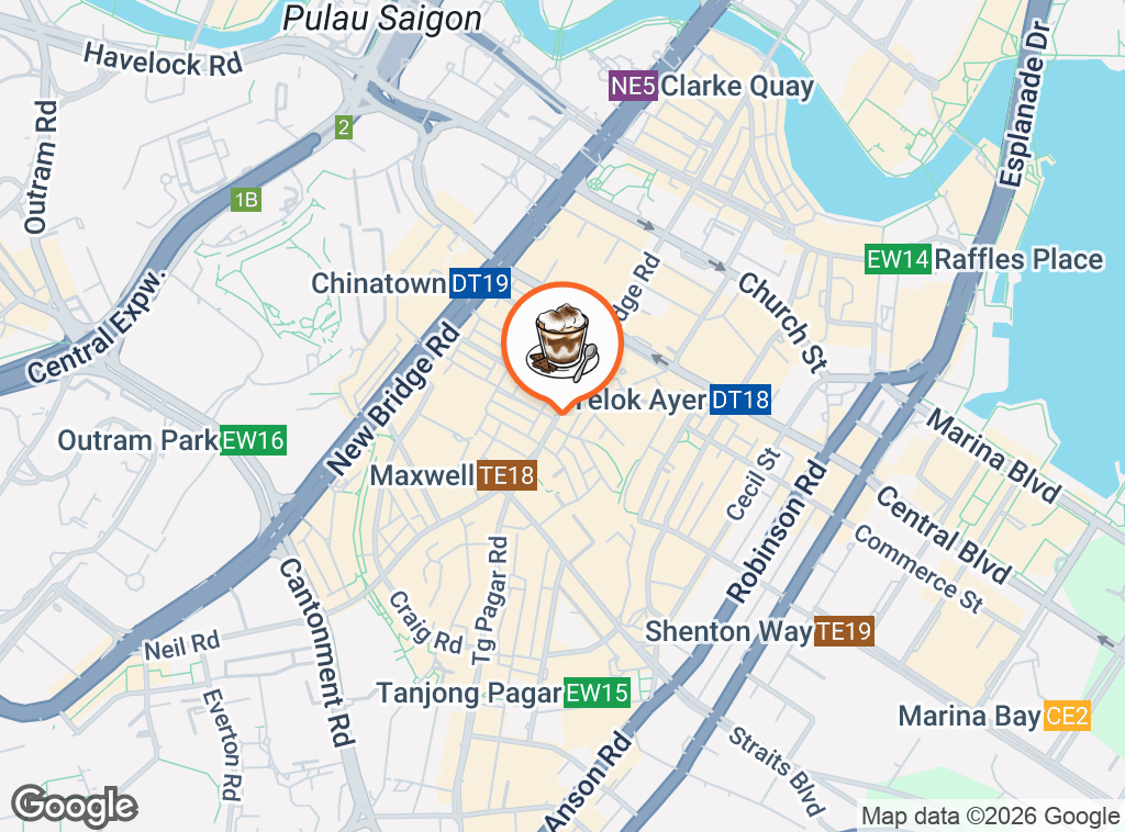 Map of Rise Bakehouse @ Chinatown