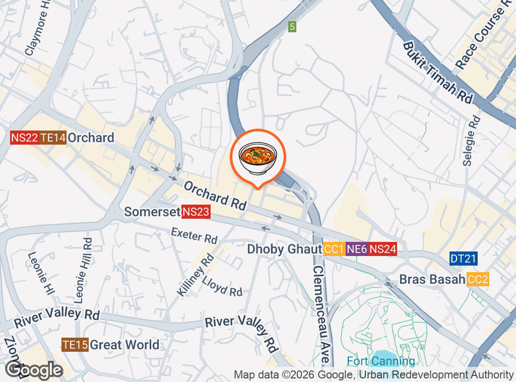 Map of Tha Siam Thai Kitchen