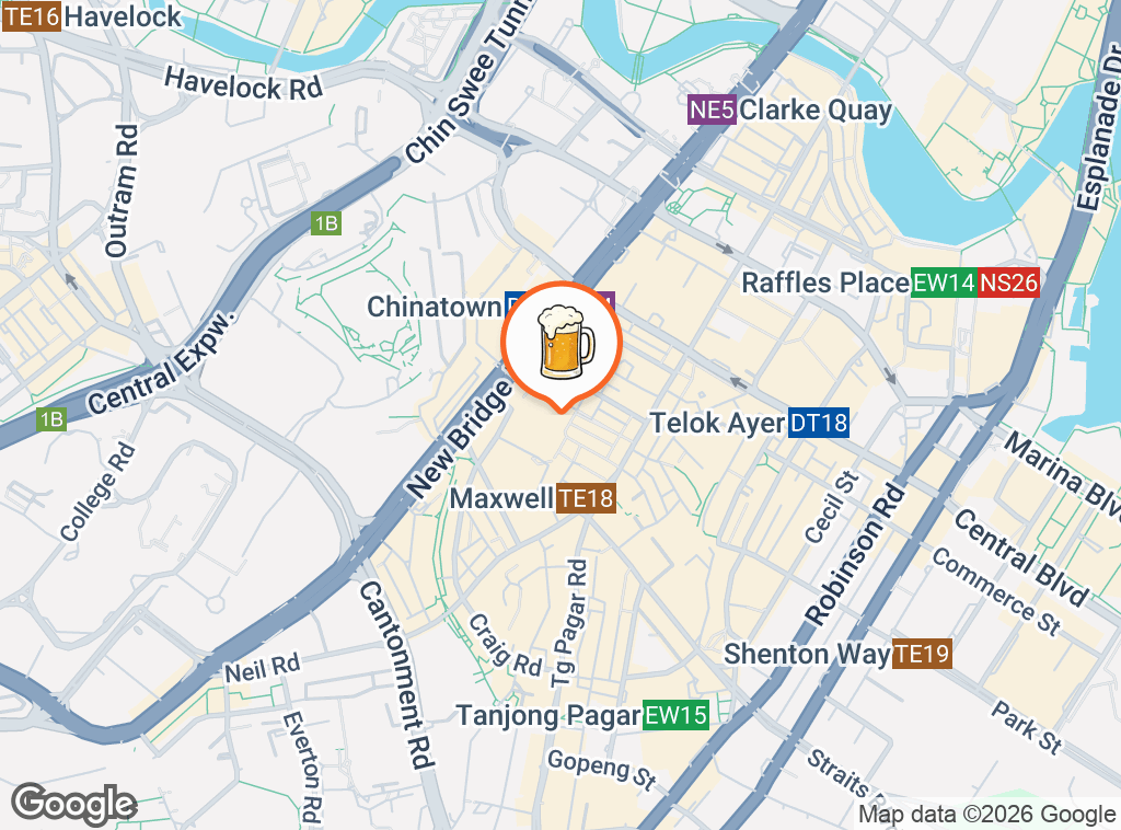 Map of Smith Street Taps