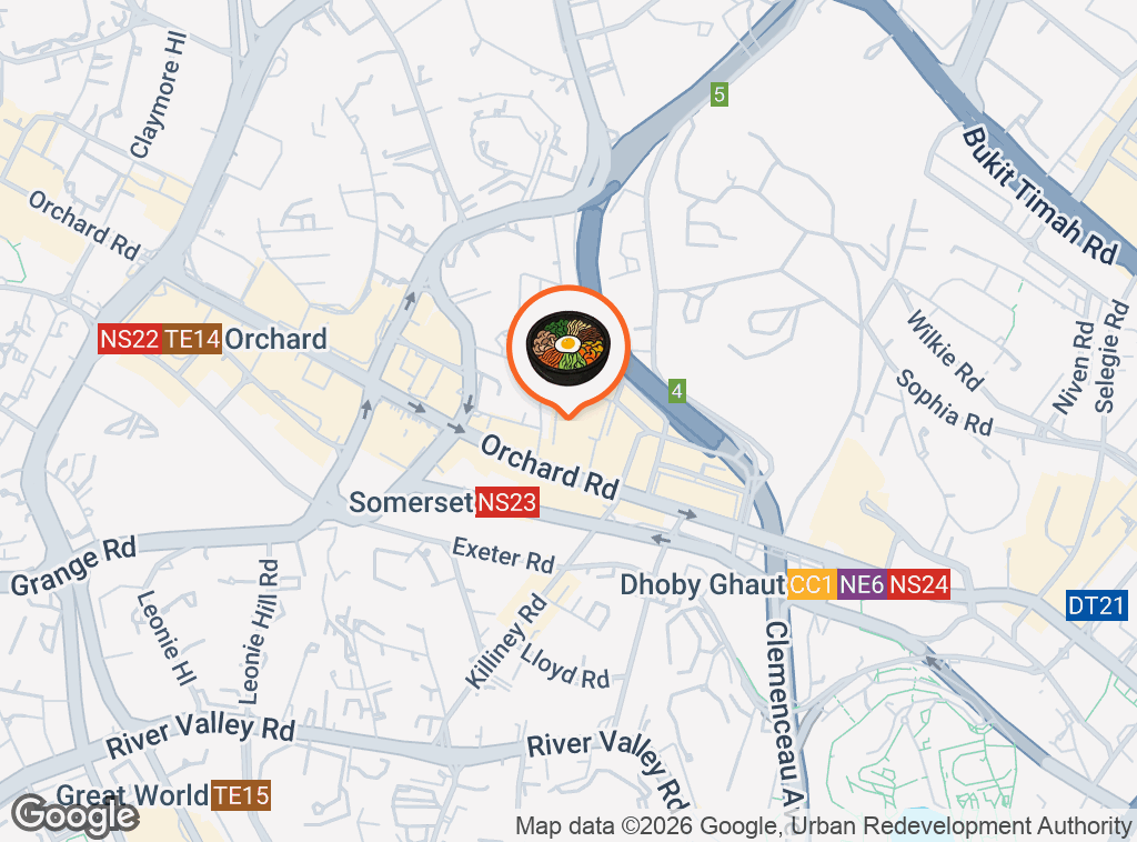 Map of Song Gye Ok Singapore (The Centrepoint) | Korean Grilled Chicken Specialty Restaurant