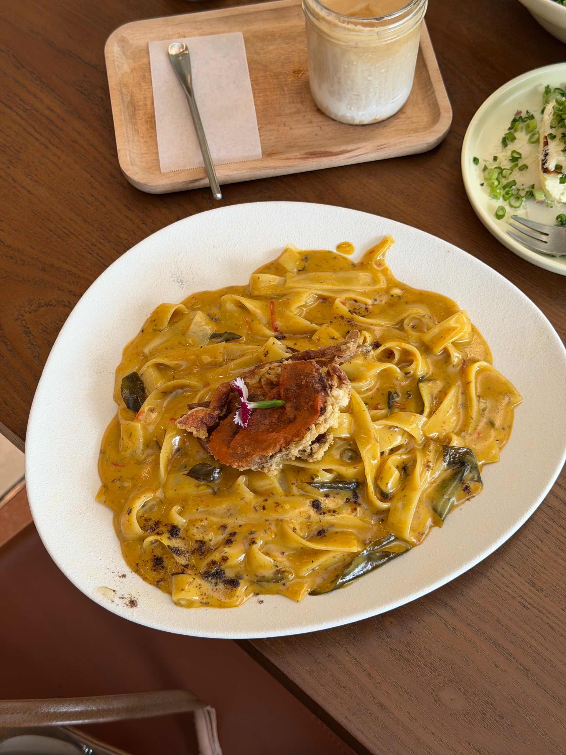 Buttermilk truffle crab fettuccine RM35