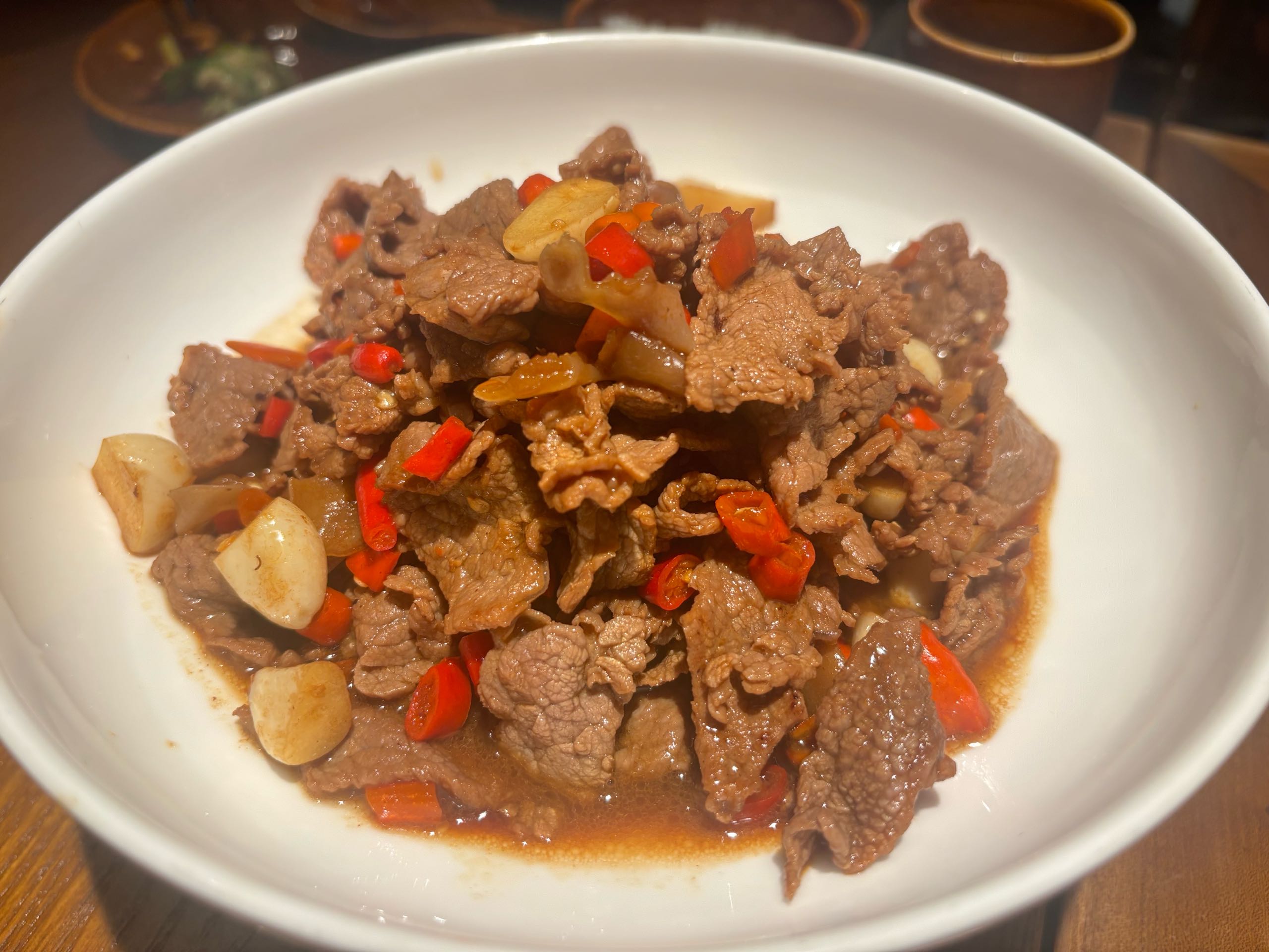 鲜炒黄牛肉