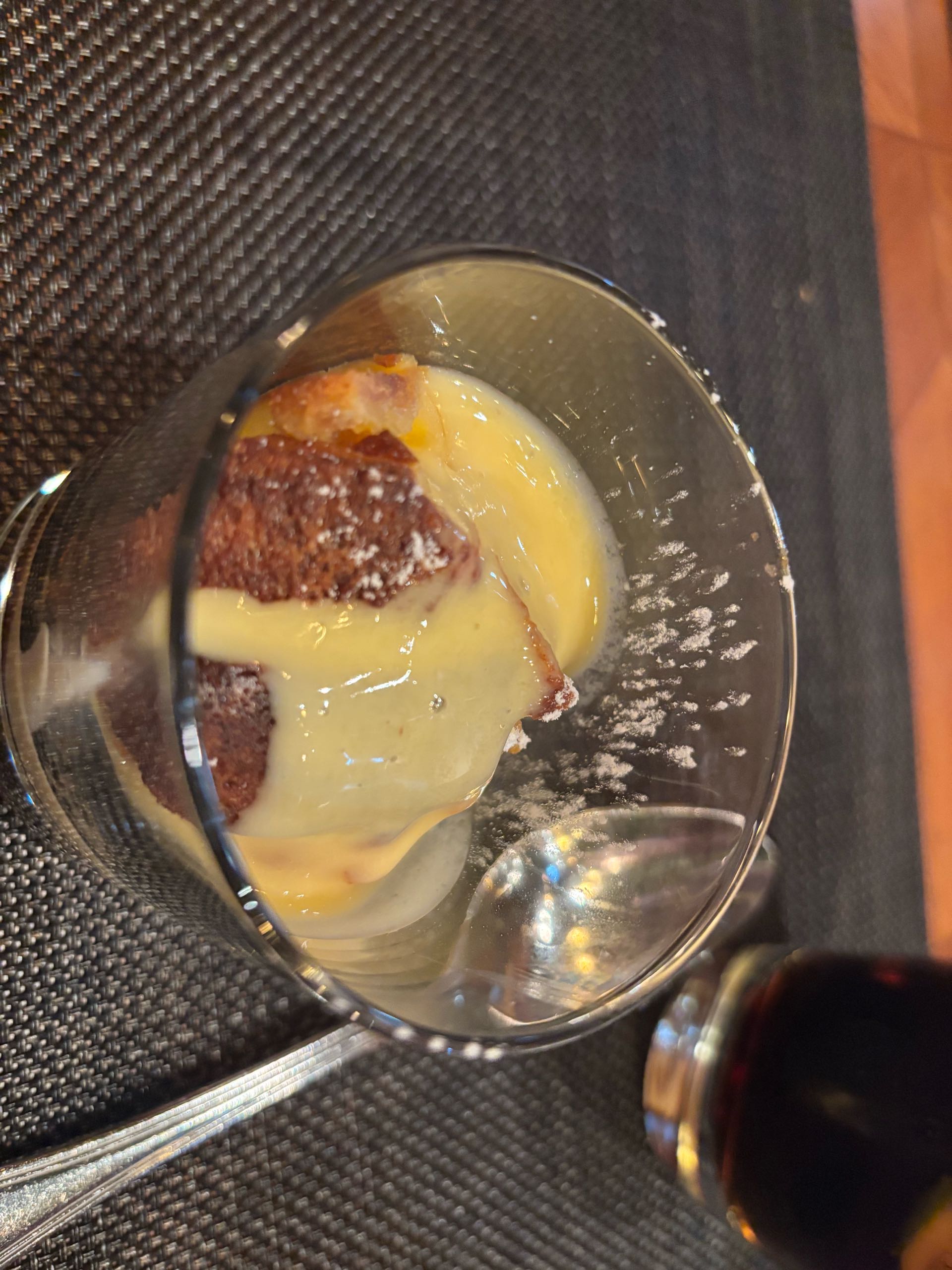 Bread Pudding with Lemon Chocolate Sauce
